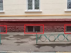 Нежилое помещение.Фасад здания с выделенными окнами реализуемого объекта.Российская Федерация, город Москва, внутригородская территория муниципальный округ Измайлово, Первомайская улица, дом 30 - не указано не указано.jpg