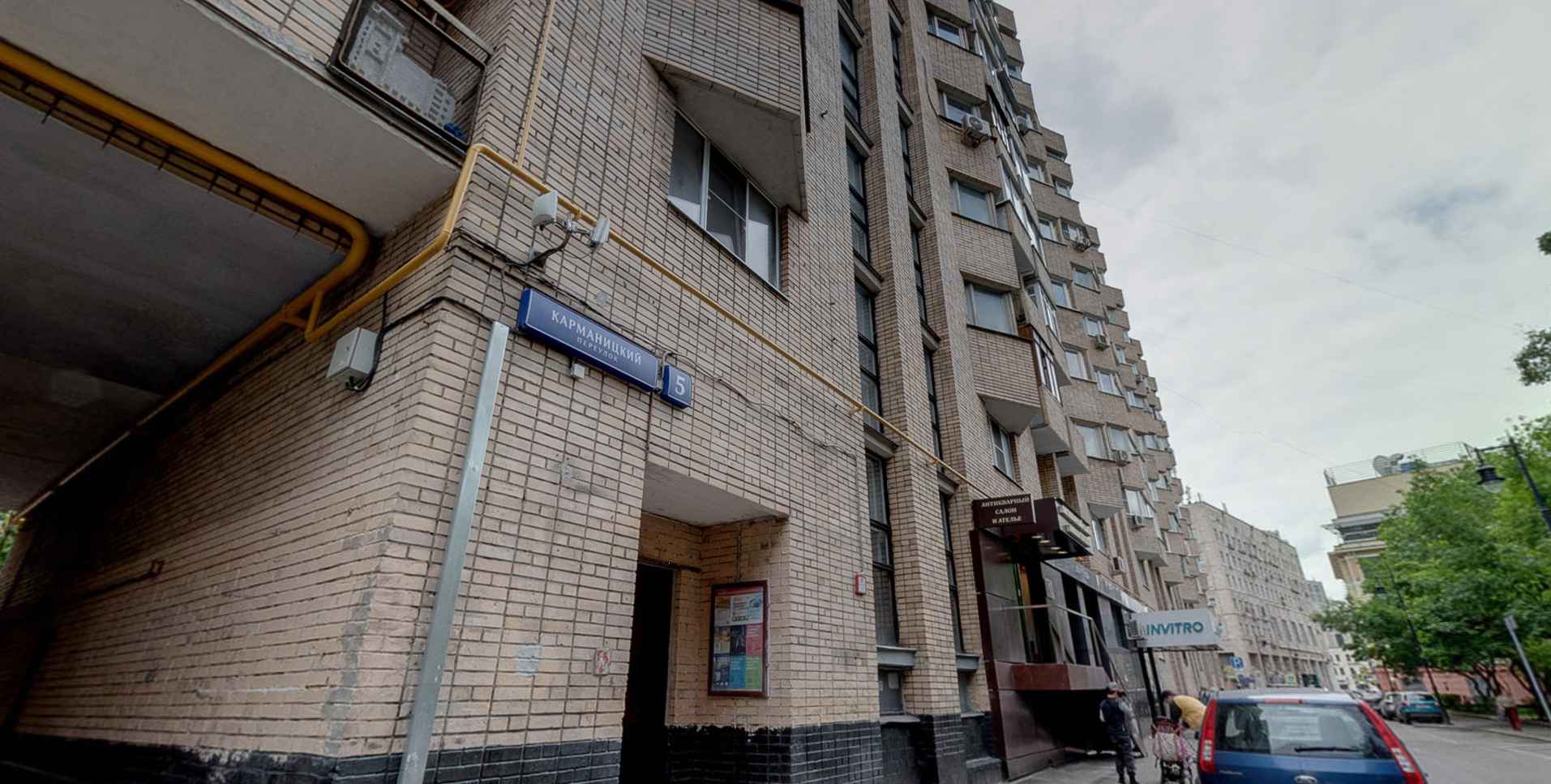 Нежилое помещение.Общий фасад здания.г.Москва, пер.Карманицкий, д.3А, стр.4 - помещение III, комнаты 1-5.jpg