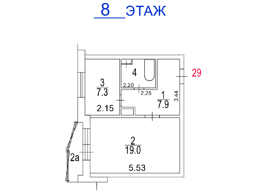 ГП16974759.Квартира.План этажа (поэтажный) с указанием границ реализуемого объекта.png