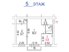 ГП17001718.Квартира.План этажа (поэтажный) с указанием границ реализуемого объекта.png