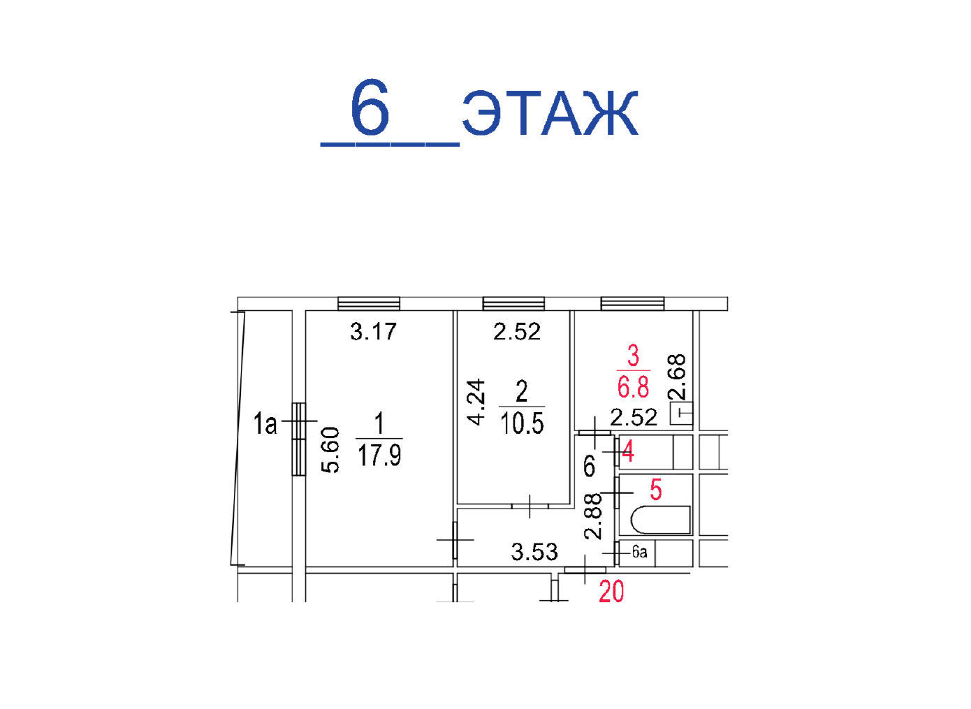 ГП16994139.Квартира.План этажа (поэтажный) с указанием границ реализуемого объекта.png