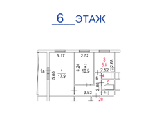 ГП16994139.Квартира.План этажа (поэтажный) с указанием границ реализуемого объекта.png