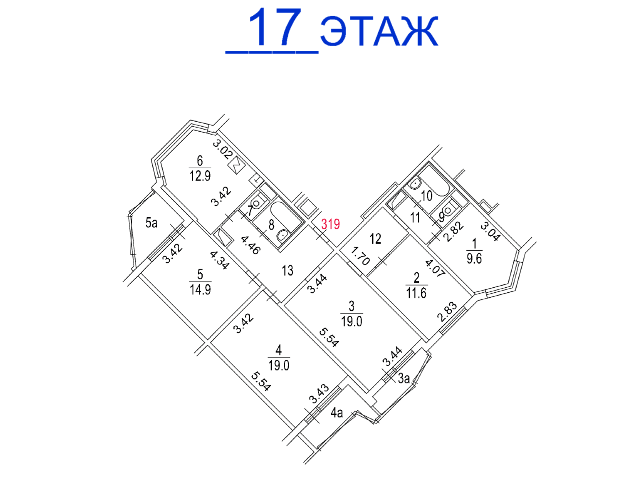 ГП16999842.Квартира.План этажа (поэтажный) с указанием границ реализуемого объекта.png