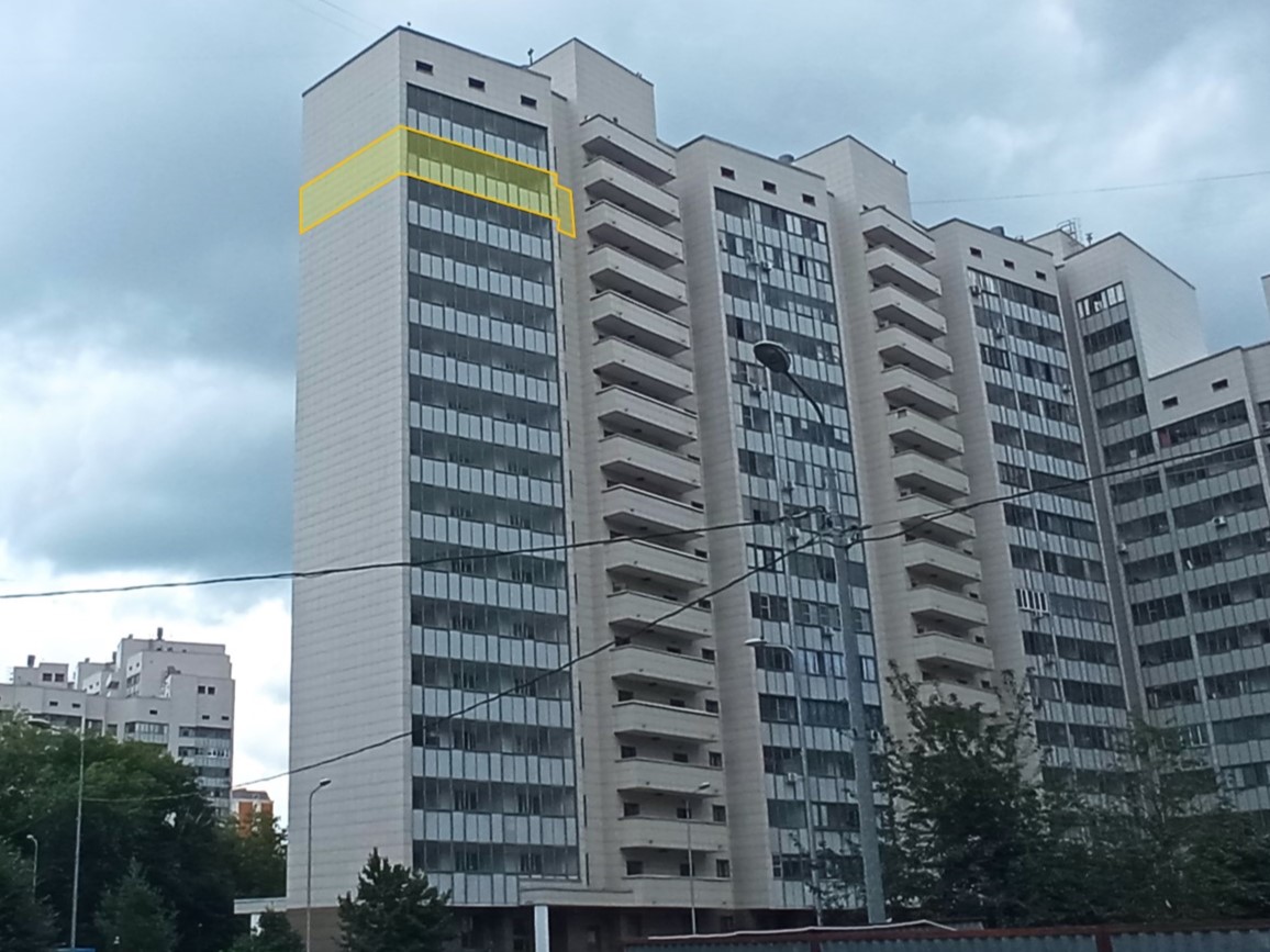 ГП16965665.Квартира.Фасад здания с выделенными окнами реализуемого объекта.jpg