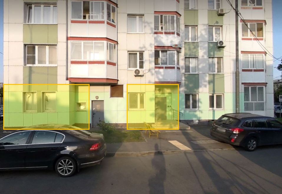 ГП16999840.Нежилое помещение.Фасад здания с выделенными окнами реализуемого объекта.jpg