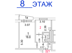 ГП17006954.Квартира.План этажа (поэтажный) с указанием границ реализуемого объекта.png