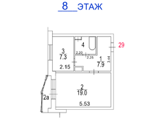 ГП16974759.Квартира.План этажа (поэтажный) с указанием границ реализуемого объекта.png