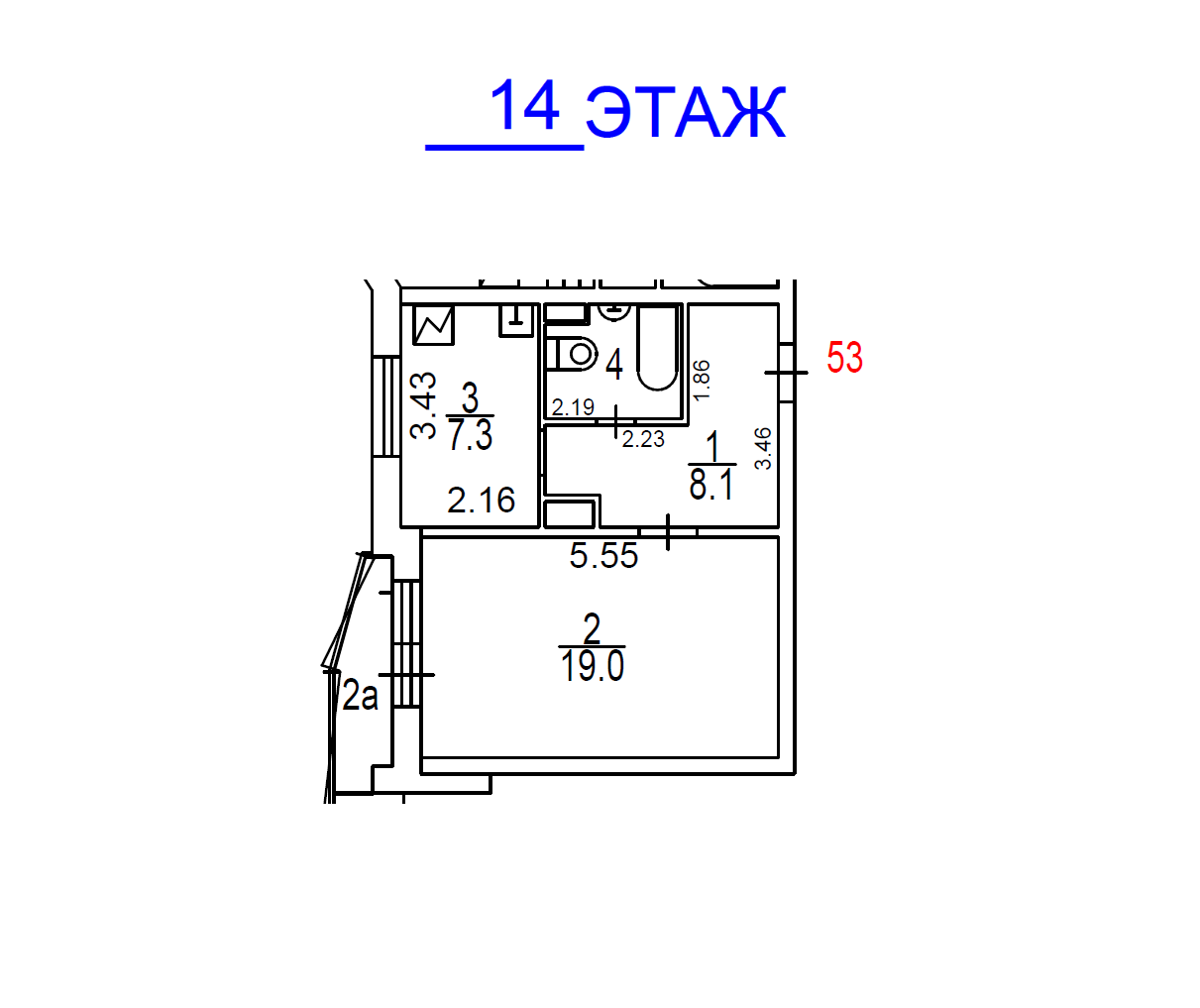 ГП16974763.Квартира.План этажа (поэтажный) с указанием границ реализуемого объекта.png